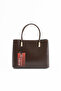 Jesse Vertical Form Hand and Shoulder Bag with Gold Buckle Detail, Brown