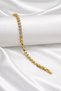 Women's Gold Color Star Detailed Zircon Stone Minimal Stylish Bracelet Modern Elegant - 3