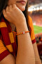 Yellow Red Heart Fan Bracelet Handmade Adjustable Macrame Lucky Bracelet - 2