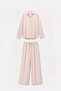 Powder Linen Blend Women's Shirt and Pants Set