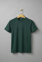 Men's Nefti Green Crew Neck Short Sleeve Basic Comfort T-Shirt