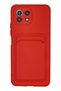 Ilkeshop New Mi 11 Lite Case Kelvin Silicone with Business Card Holder (170354) - Red