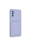 Ilkeshop New Galaxy A14 4g Case Kelvin Silicone with Business Card Holder (194753) - Lilac - 2
