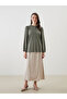 Crew Neck Women's Blouse - 2