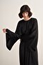 Yasira Bat Sleeve Satin Dress - 2