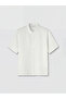 Ekru regular fit men's textured shirt from gulis clothing