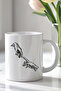 330ml Printed White Ceramic Mug Cup with Love and Affection Theme - 2