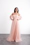 Spaghetti Straps, Romantic, Front Slit, Tulle, Princess Model Stylish Evening Dress - 7