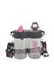 Twin Compartment Water Bottle| Carry Two Beverages| Ideal for Twins| Sip or Straw| Kids Choice - 900 ML, Black and Green