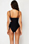 Women's Swimsuit Strapless Without Underwire Covered Cut Out Detailed Sleeveless Knitted Plain Pattern Regular Cut Stylish - 5