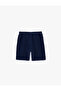 Cotton Blend Ribbed Shorts with Elastic Waist - 4