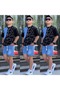 Boy's Denim Shorts Set - 2