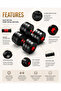 Adjustable Dumbbell Set for Home Gym – Weight Training Kit with Plates & Bars - 5