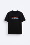 Serbia Sırbistan Printed Crew Neck Black T-Shirt