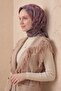 Soft Scarf Geometric Powder Mink 90X90