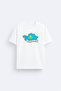 Kazakhstan Printed Crew Neck Black T-Shirt