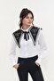 Shoe Basket Geometric Handcrafted Patterned Elegant and Modern Style Women's Shoulder Shawl - Scarf Collar (Collar) - 3