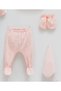 İncibaby 100% Cotton Heart Detailed 10-Piece Baby Girl Hospital Discharge Set - 4