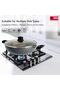 Aluminium Wok Pan With Glass Lid, 26 cm – Induction Safe Frying Pan With Durable Non-Stick Granite Coating - 6