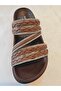 Stone Embellished, Five-Striped, Comfortable, Stylish Pearl Slippers - 4
