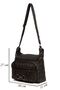 Women's Washing Leather Shoulder Bag Multi-Compartment Women's Bag with Cross Strap Cross Strap - 3