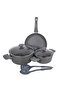 Morelli Aluminium Non-Stick Granite Coated Cookware Set, 7 pcs