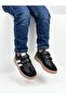 Unisex Comfortable-Soled Lightweight Stretchy Orthopedic Hook-and-Loop Daily Children's Sneakers Athletic Shoes - Black-White - 2