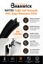 Nat05 Professional Oil-Resistant Pure Rubber Pvc Door Window Gasket 25 Mt Black Insulation Seal