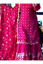 Pink Chinnon Silk Embroidered Sharara Set with Dupatta - FFT7488 | Pink