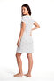 Red / White Heart Patterned 100% Cotton Women's Dress Lcoliwia - 5