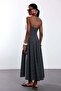 Black Polka Dot Square Neck Dress 11938 - 6