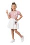Girl's 2-Piece Set Butterfly Detailed T-Shirt Balloon Skirt 6-9 Years