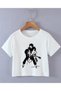 Küt Küt Nana Guitar Printed White Crop - 2