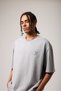Chest Embroidered Oversized Fit T-Shirt - 2