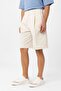 High Waist Pleated Relaxed Bermuda Men's Shorts - 3