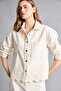 100% Cotton Regular Fit Shirt Collar Gabardine Blazer Jacket H2578Ax26Sm