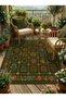Sdt Classic Vintage Style Flower Garden Patterned Burgundy Red Woven Base Decorative Carpet Sdt1326 - 2