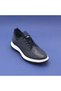L5226 Genuine Leather Vibrating Sole Casual Men's Shoes Navy Blue