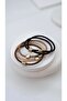 Gold Cube Detail 5-Piece Rubber Buckle Set