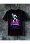 تي شيرت كبير الحجم مطبوع عليه astronaut skateboard 9