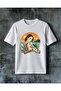Summer Women's Tattoo Printed Oversized T-Shirt