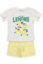 Lemon Printed 2-5 Years Old Set - Off-White-Yellow - 2