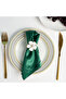 WHITE 12-Pack White Five-Petal Flower Metal Napkin Rings - Golden-Tone Brushed Finish Table Decor fo - 7