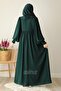 Hifa Balloon Sleeve Dress Shawl Gift Set Emerald Green - 5