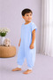 Cotton Flannel Blue Single Layer Flannel Baby Sleeping Bag - 100% Cotton Anti-Sweat Comfortable Cut Spring-Summer Wear - 4