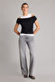 100% Cotton Slim Fit One Shoulder Ribbed Short Sleeve T-Shirt G9546Ax26Sp - 2