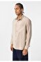 Oversize Long Sleeve Single Pocket Modal Fabric Shirt - 3