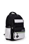 185 School Bag Waterproof Multi-Compartment Black - 2