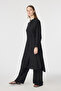 Elegant Detailed Black Suit with Waist Drawstring 1890 - 5