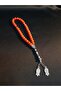 Dark Orange Color Glass Beads 33-Piece Prayer Beads - 3